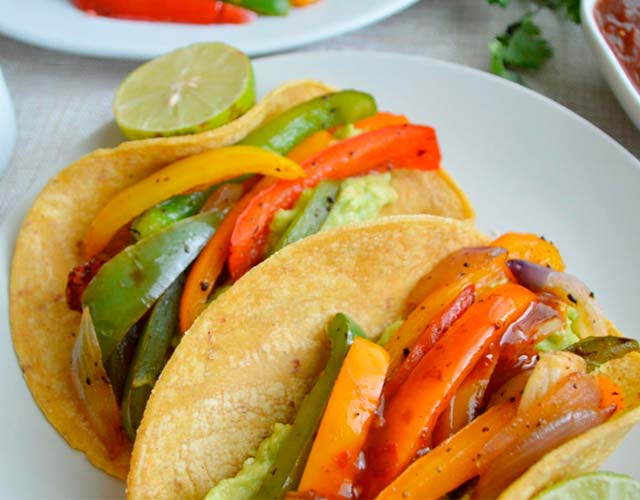 Receta de Fajitas Vegetarianas