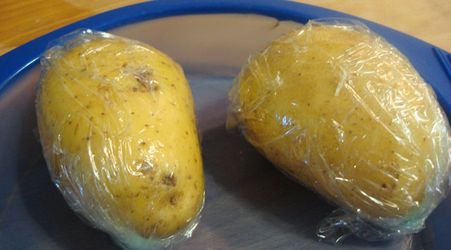patatas en el microondas