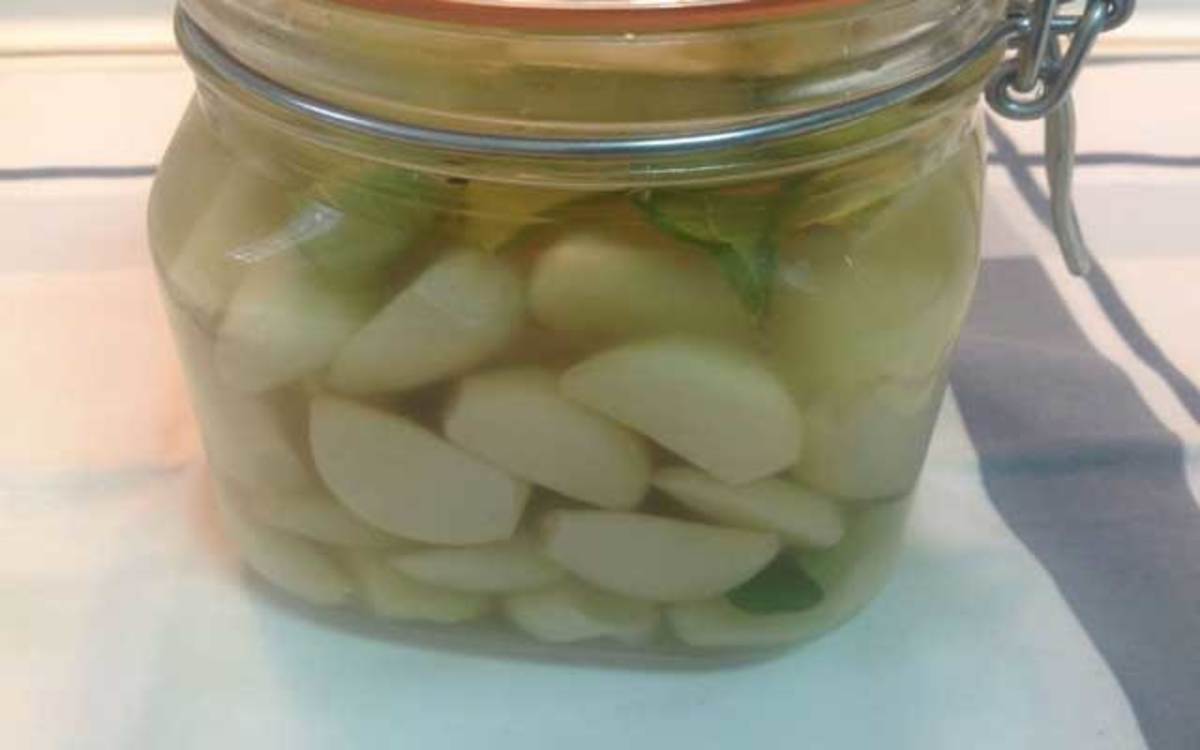 Receta de Ajos en vinagre