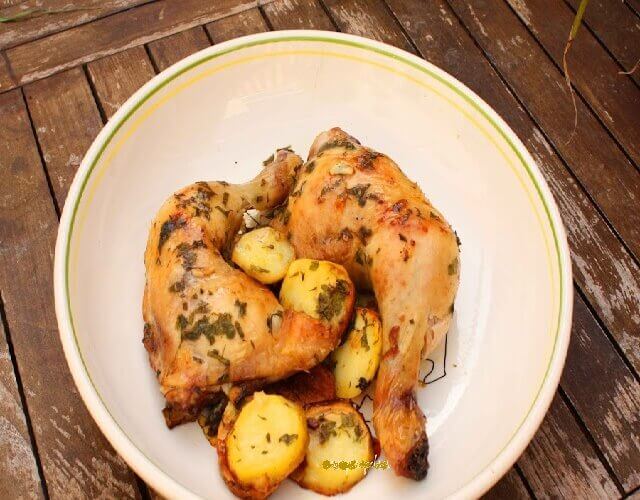 Receta de Trasero de pollo al horno
