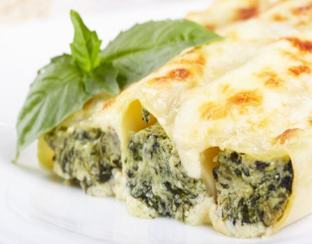 Receta De Canelones De Espinacas