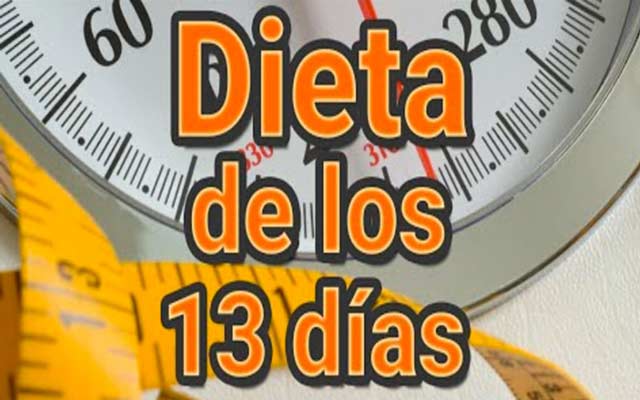 La dieta de los 13 días