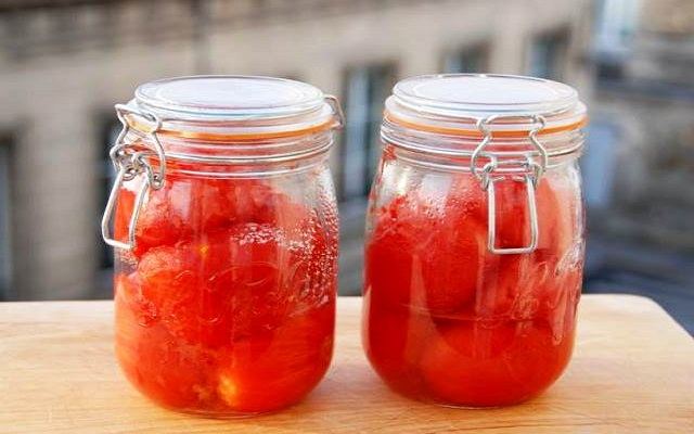 Receta de Conserva de tomate natural