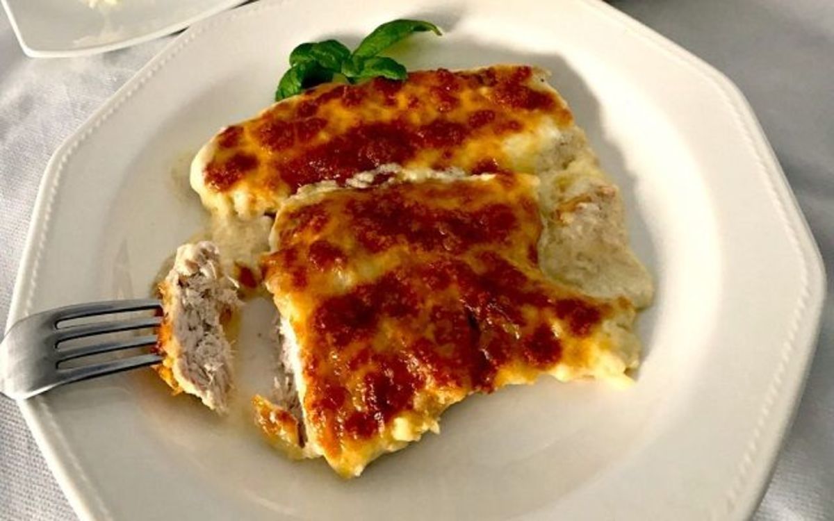 Receta de Pollo gratinado con queso