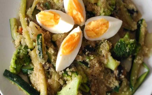 Wok de quinoa y verduras