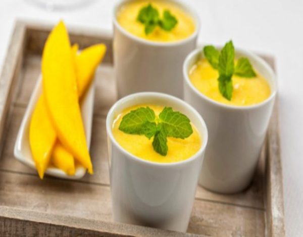 Receta de Crema fría de mango