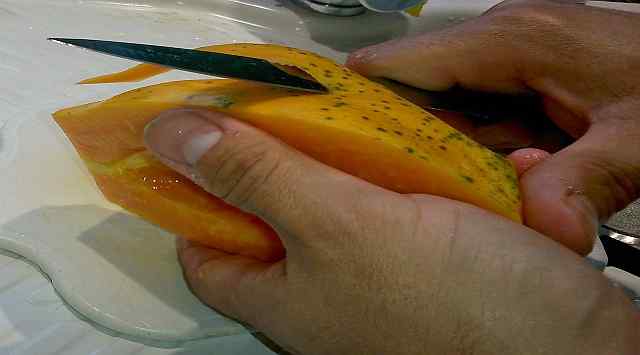 Gazpacho de papaya