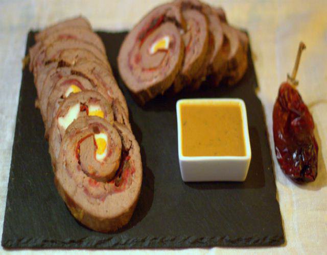 Receta de Aleta de ternera rellena