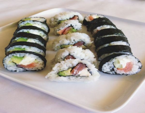 Receta de Sushi de salmón y Philadelphia
