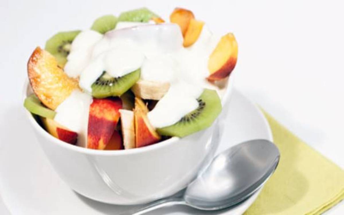 Receta de Yogur con frutas