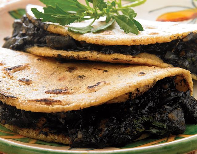 Receta de Quesadillas de huitlacoche