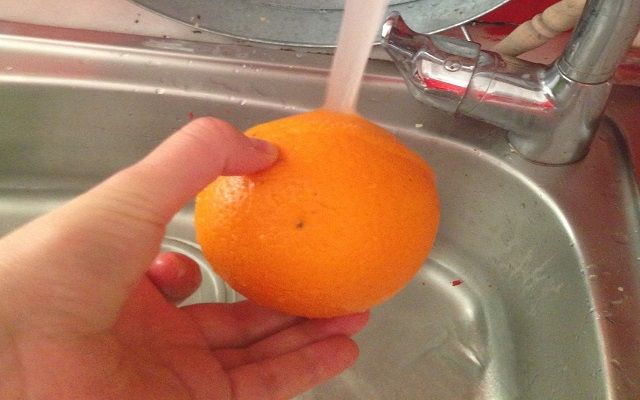 Secreto en salsa de naranja