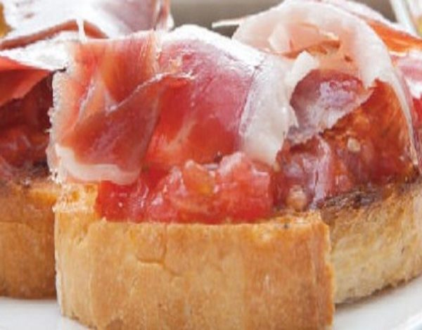 Receta De Tostada De Jamón Serrano Y Tomate 8857